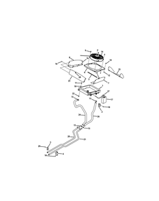 Radiator Diagram and Parts List for 465 4X4-EFI-1H030Z-1G192Z-37BMD710 Cub Cadet Lawn Tractor Accessories